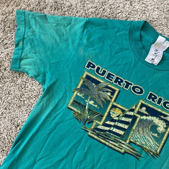Teal Puerto Rico t-shirt - Picture 2 of 15
